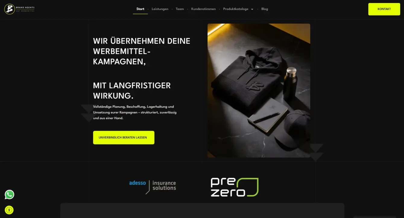 Website-Projekt Brand Agents